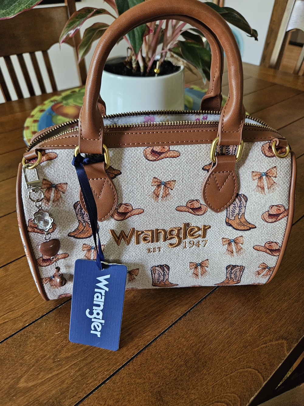 Wrangler Rodeo Icons Western Boston Bag New